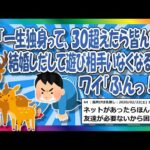 【2chまとめ】 敵「一生独身って、30超えたら皆んな結婚しだして遊び相手いなくなるぞ」ワイ「ふん」【ゆっくり】