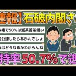 【2chまとめ】石破内閣支持50 7%　裏金議員公認75%否定的【ゆっくり実況】